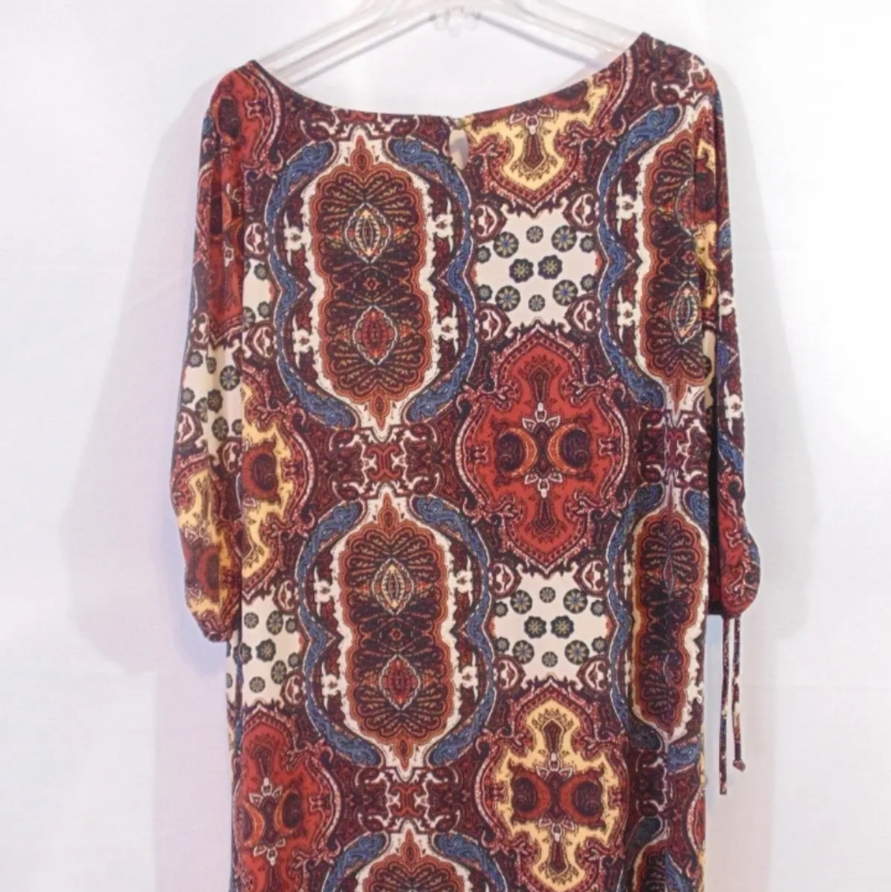 Cato geometric print dress